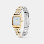 Women Quartz Mother Of Pearl Dial Analog Stainless Steel Watch DW0DL2101