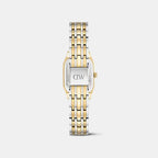 Women Quartz Mother Of Pearl Dial Analog Stainless Steel Watch DW0DL2101