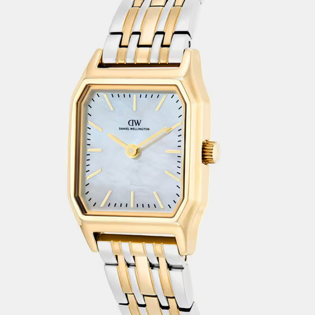 Women Quartz Mother Of Pearl Dial Analog Stainless Steel Watch DW0DL2101