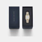 Women Quartz Mother Of Pearl Dial Analog Stainless Steel Watch DW0DL2101