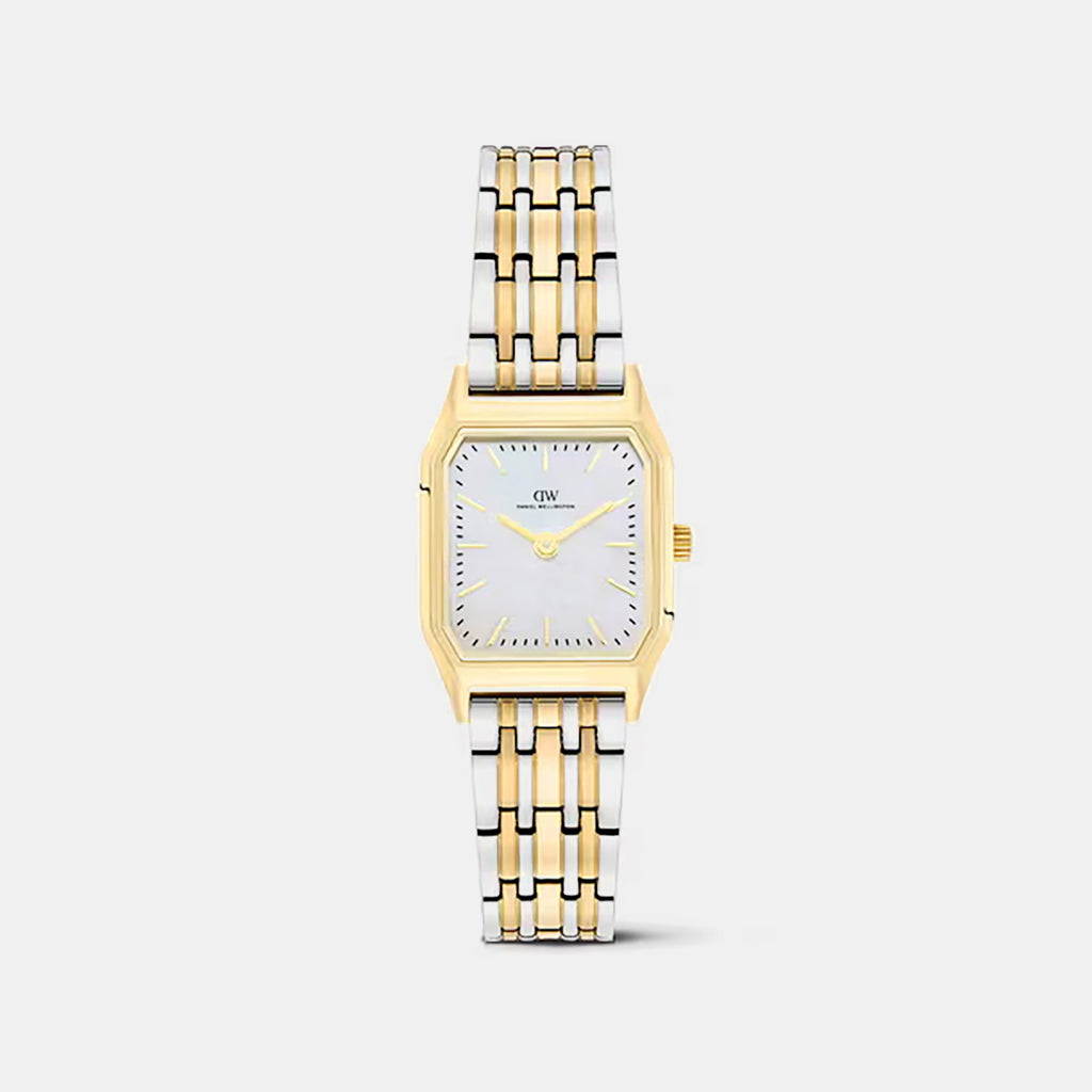 Women Quartz Mother Of Pearl Dial Analog Stainless Steel Watch DW0DL2101
