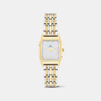 Women Quartz Mother Of Pearl Dial Analog Stainless Steel Watch DW0DL2101