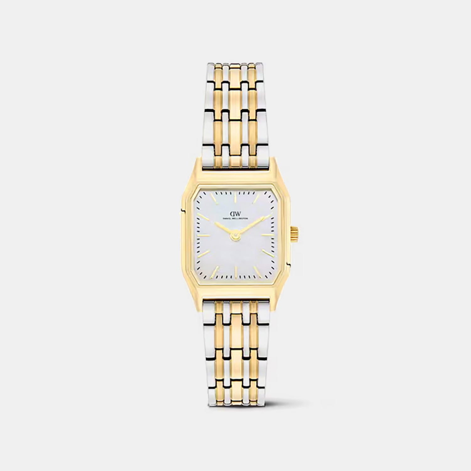 Women Quartz Mother Of Pearl Dial Analog Stainless Steel Watch DW0DL2101