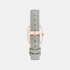 Women Quartz Mother Of Pearl Dial Analog Leather Watch DW0DL2102