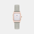 Women Quartz Mother Of Pearl Dial Analog Leather Watch DW0DL2102