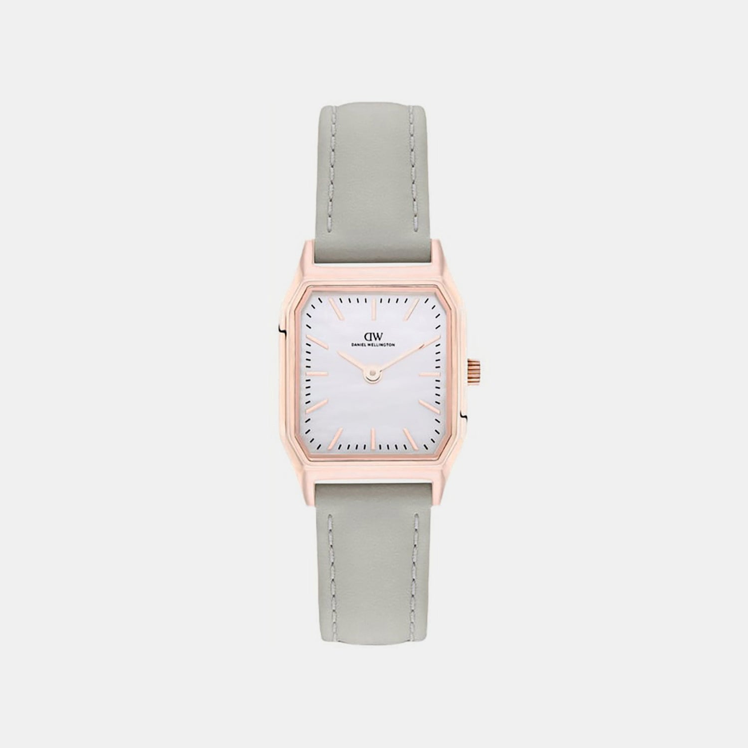 Women Quartz Mother Of Pearl Dial Analog Leather Watch DW0DL2102