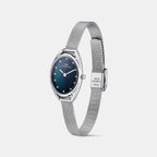 Women Quartz Blue Mother Of Pearl Dial Analog Stainless Steel Watch DW0DL2200
