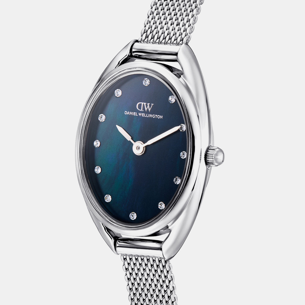 Women Quartz Mother Of Pearl Dial Analog Mesh Watch DW0DL2200