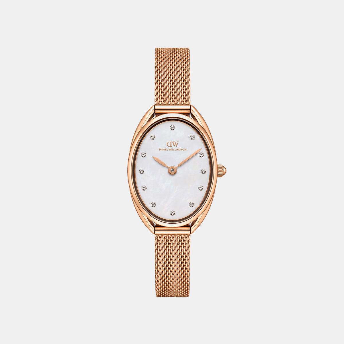 Women Quartz Mother Of Pearl Dial Analog Stainless Steel Watch DW0DL2201