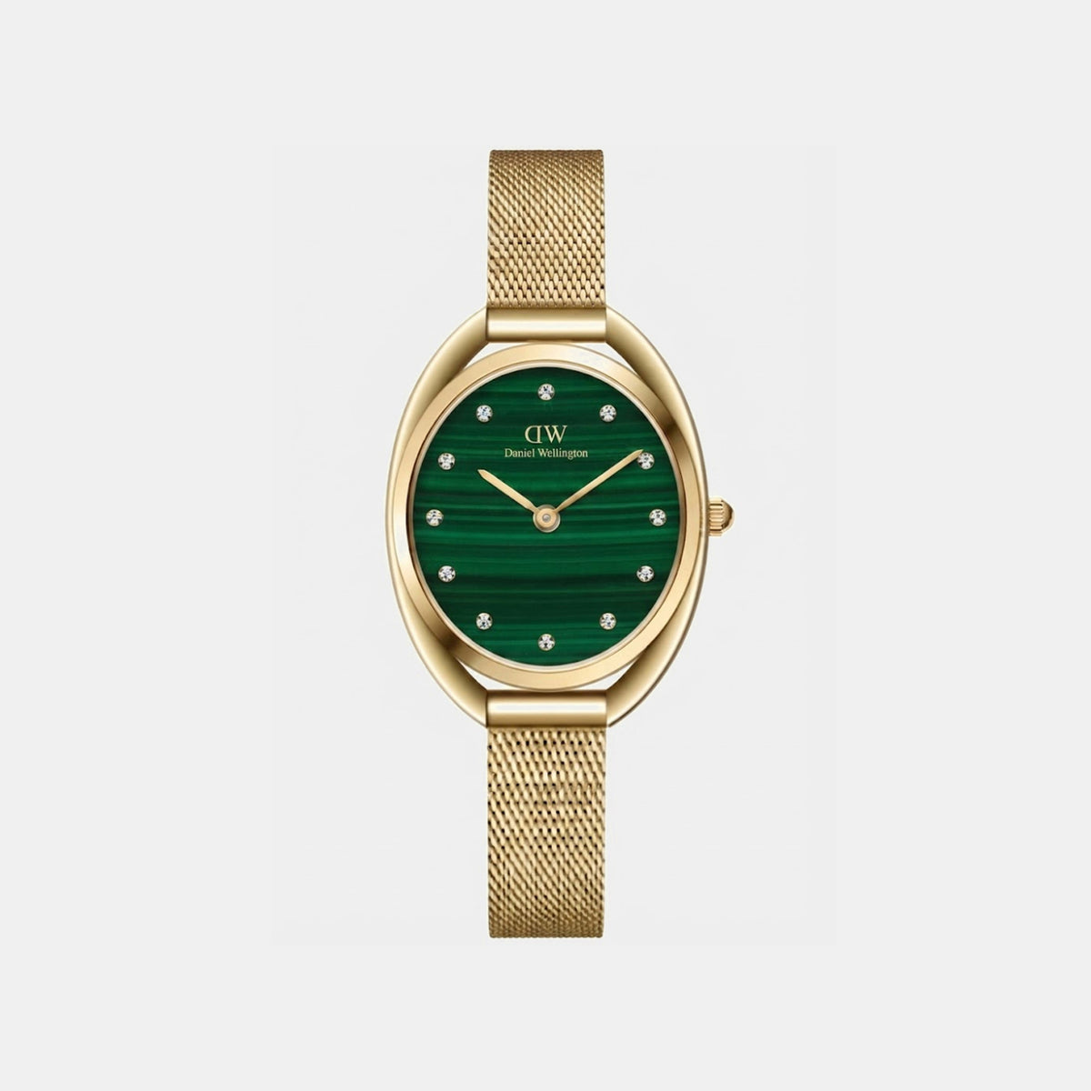 Women Quartz Green Dial Analog Stainless Steel Watch DW0DL2202
