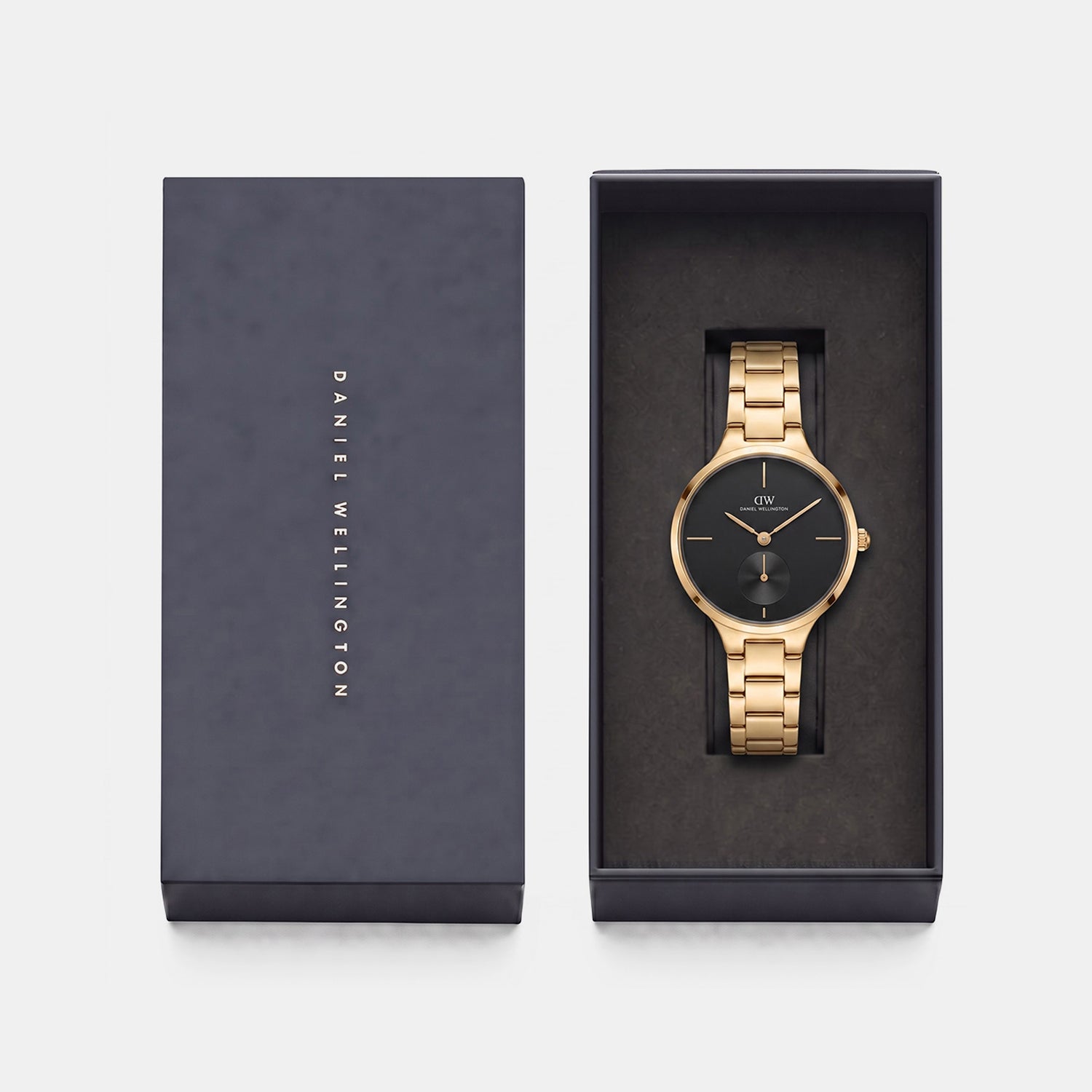 Women Quartz Black Dial Analog Stainless Steel Watch DW0DL2300