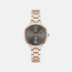 Women Quartz Grey Dial Analog Stainless Steel Watch DW0DL2301