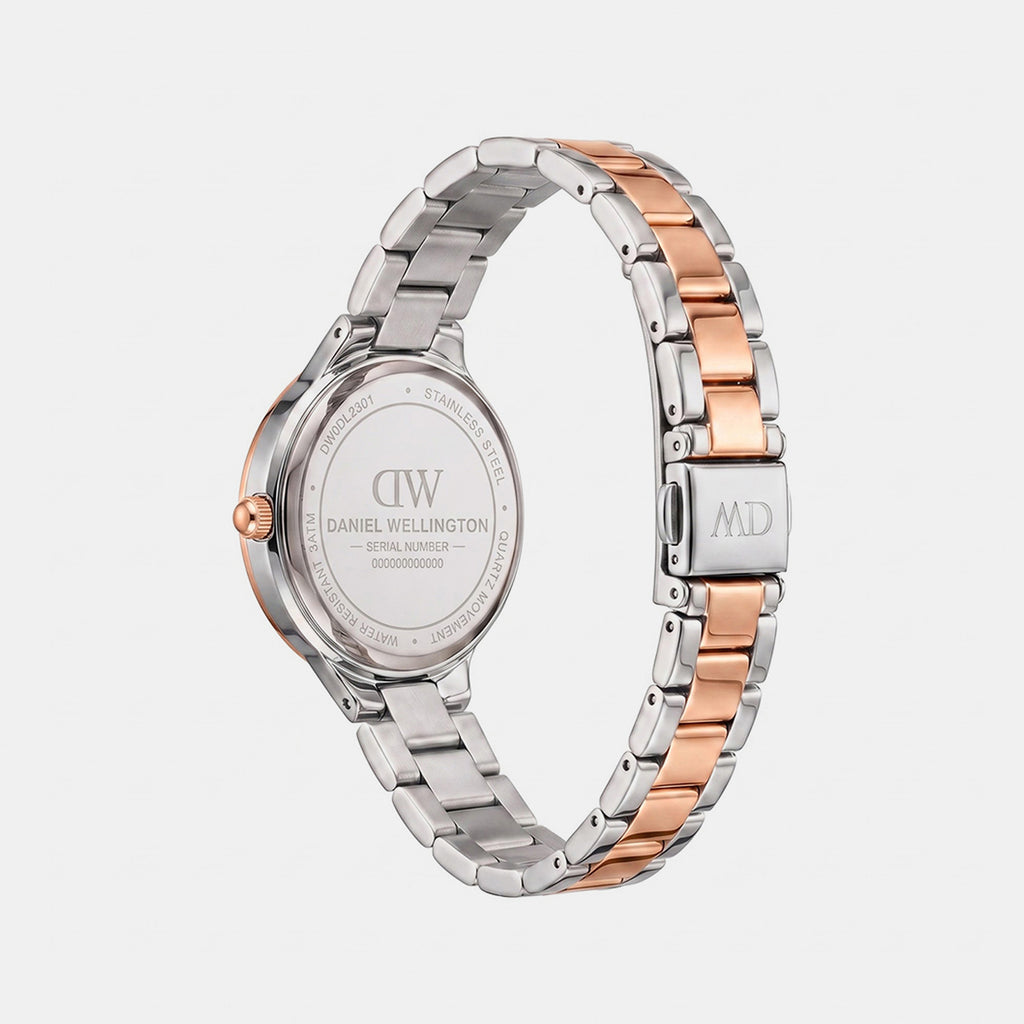 Women Quartz Grey Dial Analog Stainless Steel Watch DW0DL2301