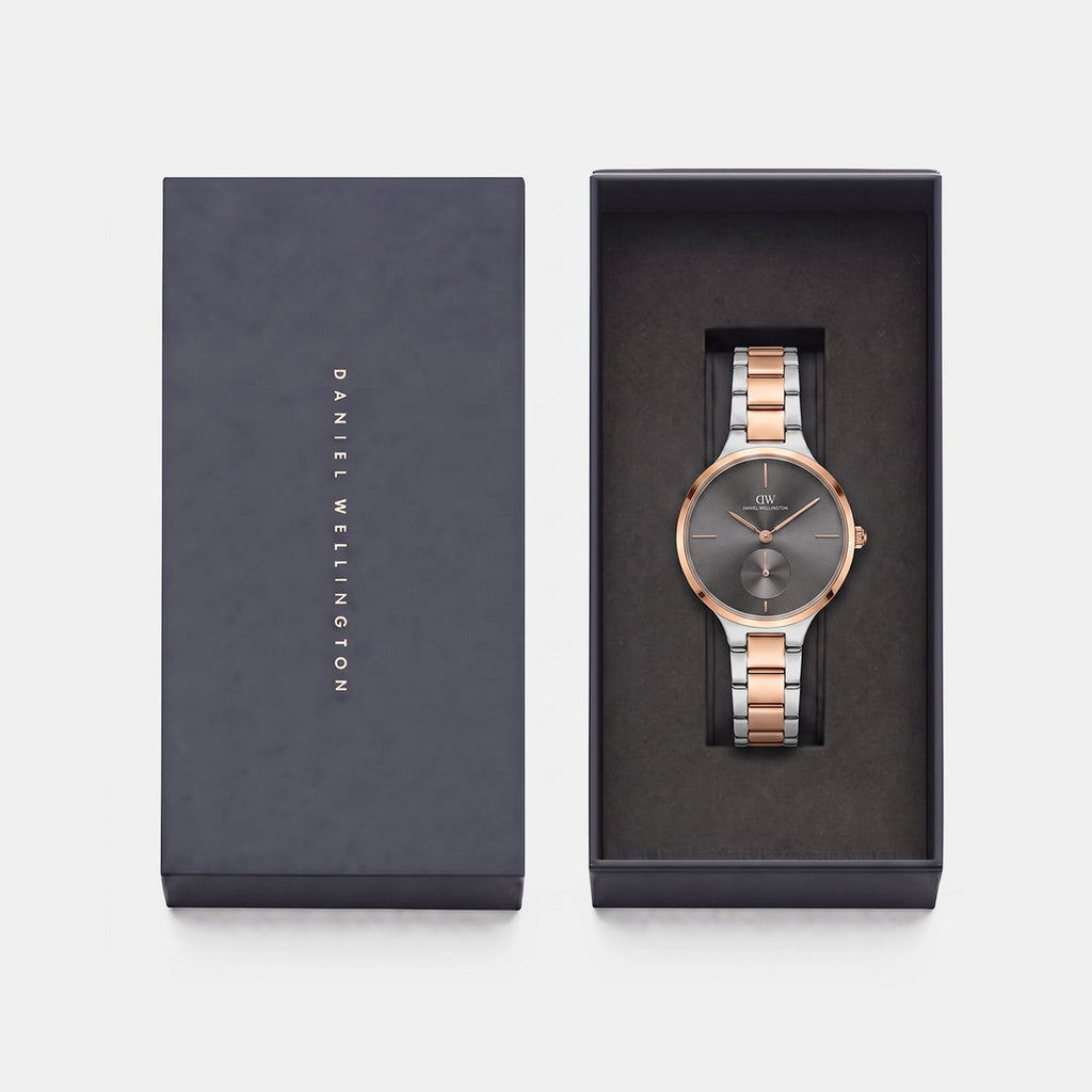 Women Quartz Grey Dial Analog Stainless Steel Watch DW0DL2301