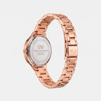 Women Quartz Rose Gold Dial Analog Stainless Steel Watch DW0DL2302