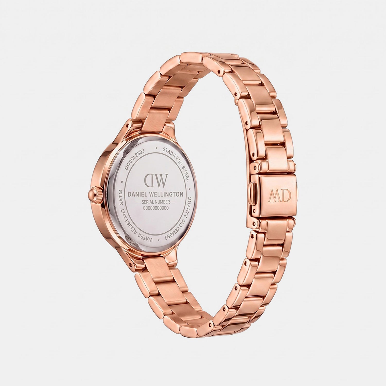 Women Quartz Rose Gold Dial Analog Stainless Steel Watch DW0DL2302