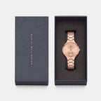 Women Quartz Rose Gold Dial Analog Stainless Steel Watch DW0DL2302