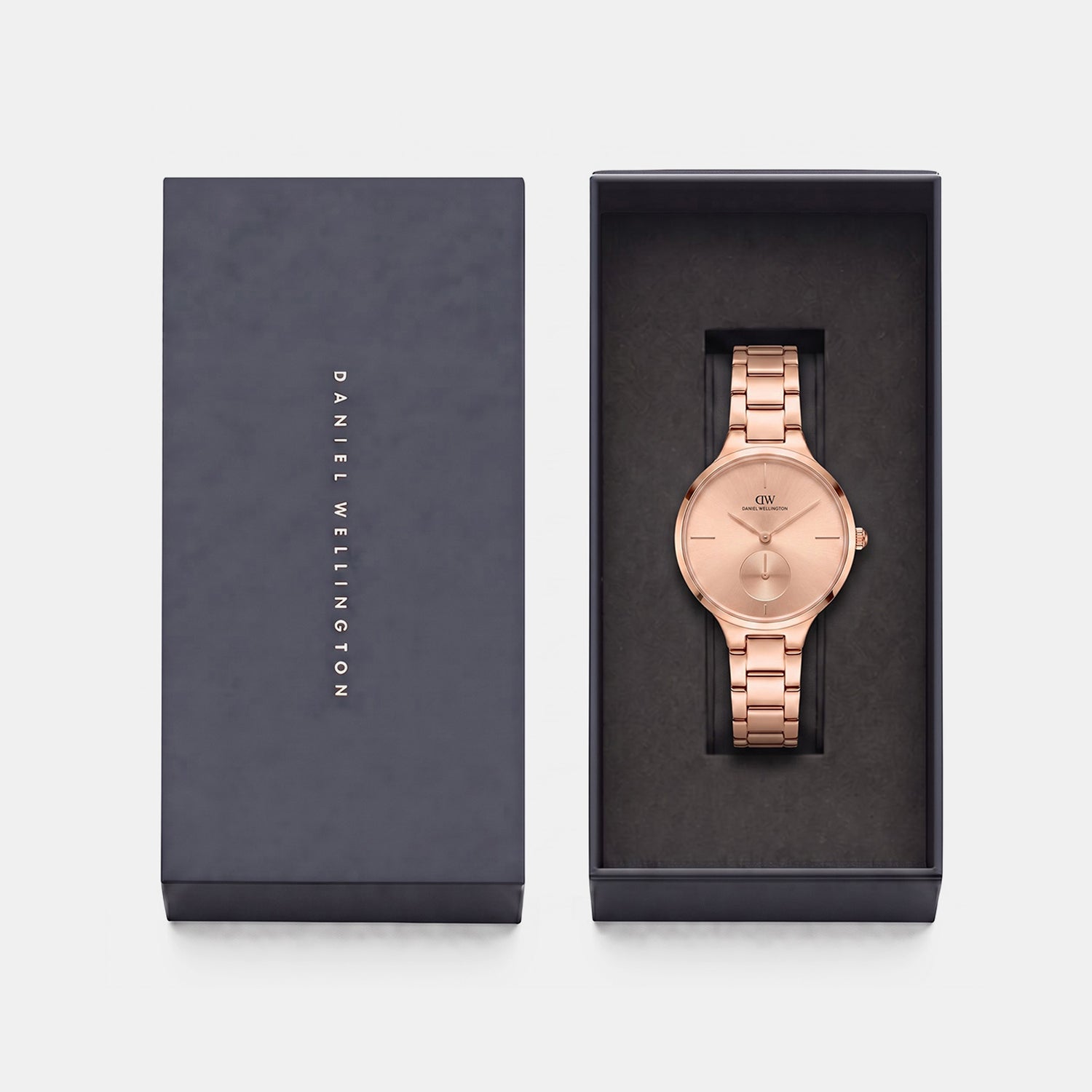 Women Quartz Rose Gold Dial Analog Stainless Steel Watch DW0DL2302