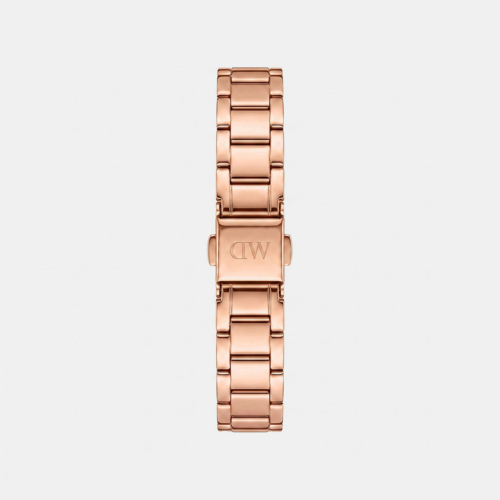 Women Quartz Rose Gold Dial Analog Stainless Steel Watch DW0DL2302