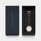 Women Quartz Mother Of Pearl Dial Analog Leather Watch DW0DL2500