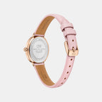 Women Quartz Mother Of Pearl Dial Analog Leather Watch DW0DL2501