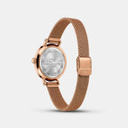Women Quartz Mother Of Pearl Dial Analog Stainless Steel Watch DW0DL2502