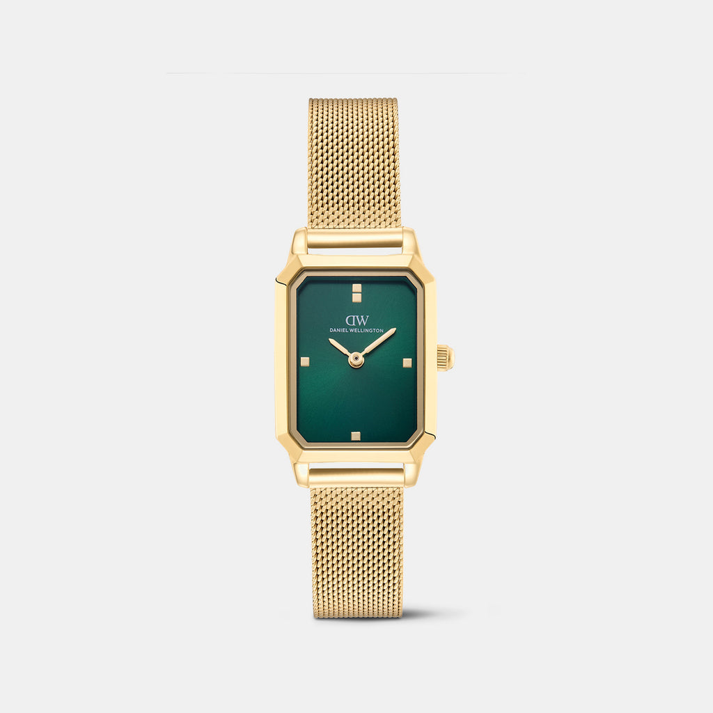 Women Quartz Green Dial Analog Mesh Watch DW0DL2600