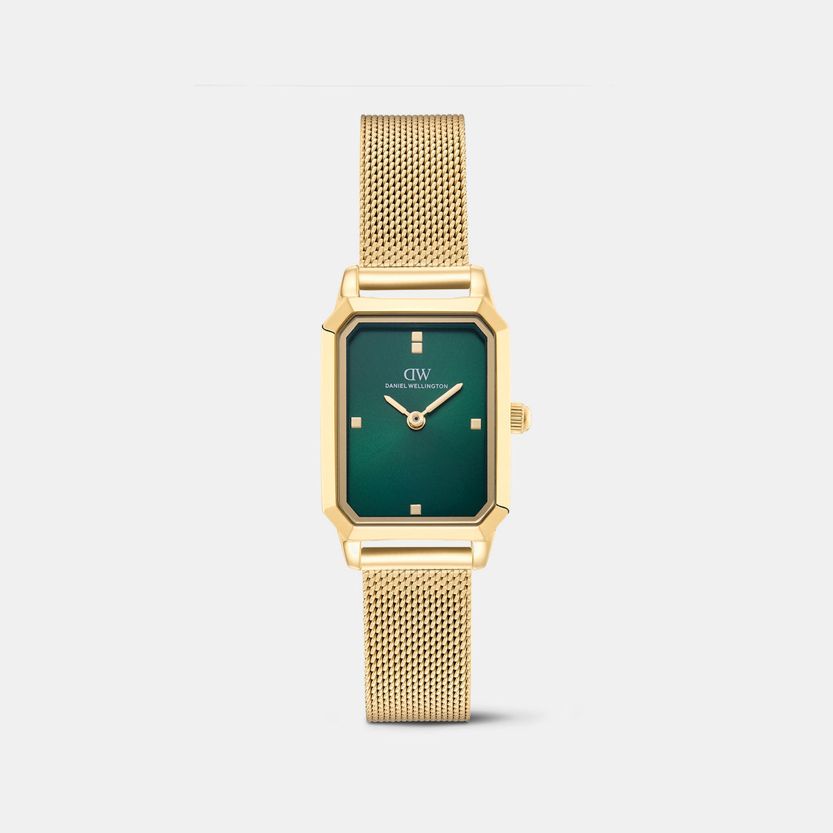 Women Quartz Green Dial Analog Mesh Watch DW0DL2600
