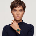 Women Quartz Green Dial Analog Mesh Watch DW0DL2600