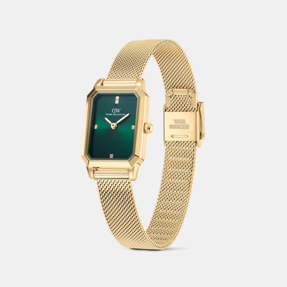 Women Quartz Green Dial Analog Mesh Watch DW0DL2600