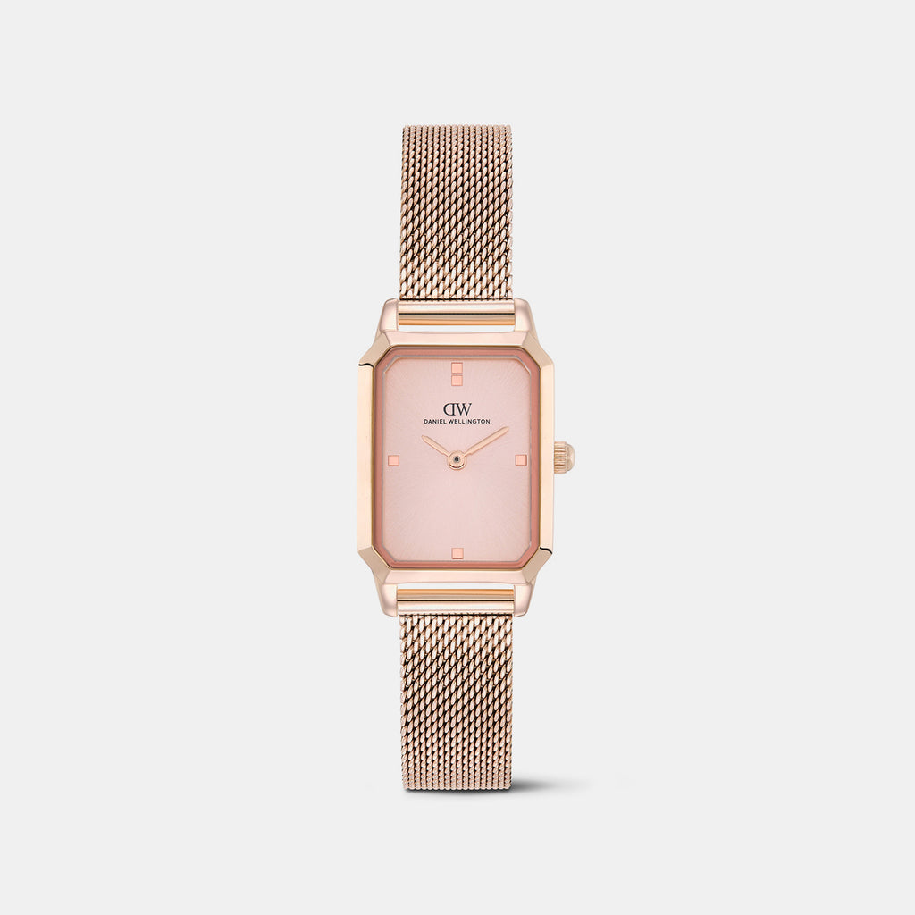 Women Quartz Rose Gold Dial Analog Mesh Watch DW0DL2601