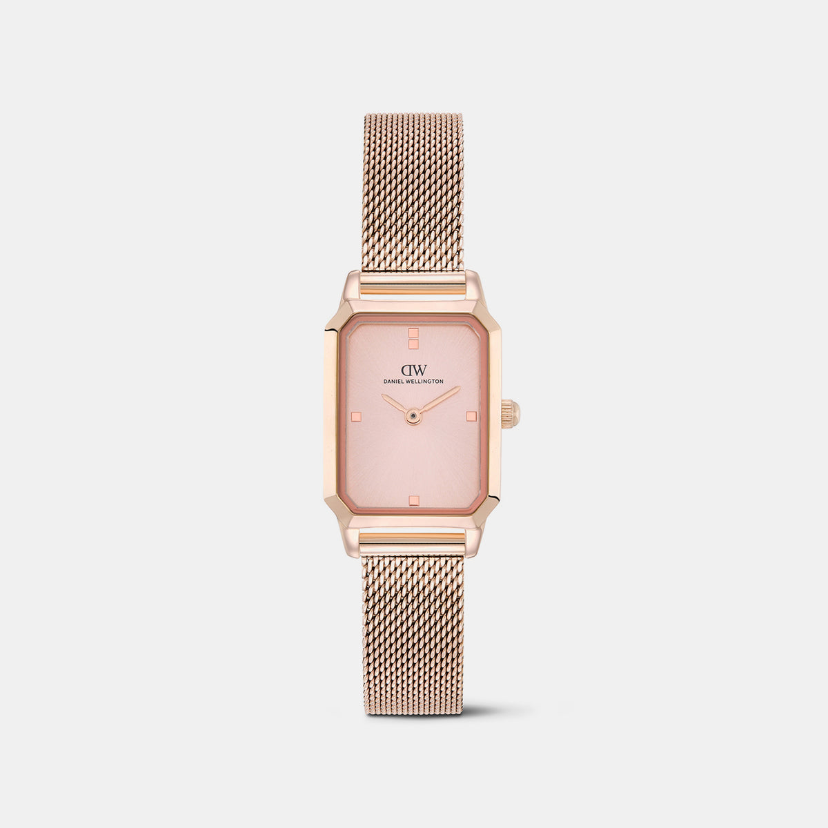 Women Quartz Rose Gold Dial Analog Mesh Watch DW0DL2601