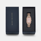 Women Quartz Rose Gold Dial Analog Mesh Watch DW0DL2601