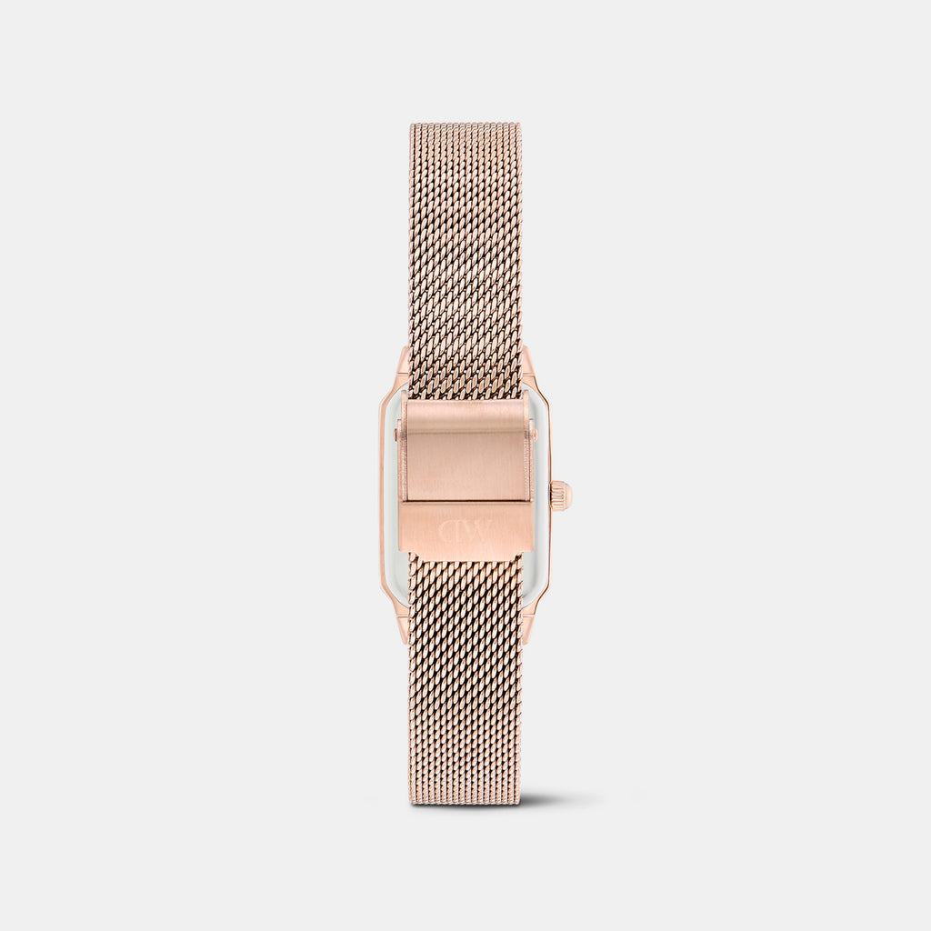 Women Quartz Rose Gold Dial Analog Mesh Watch DW0DL2601
