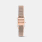 Women Quartz Rose Gold Dial Analog Mesh Watch DW0DL2601