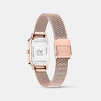 Women Quartz Rose Gold Dial Analog Mesh Watch DW0DL2601