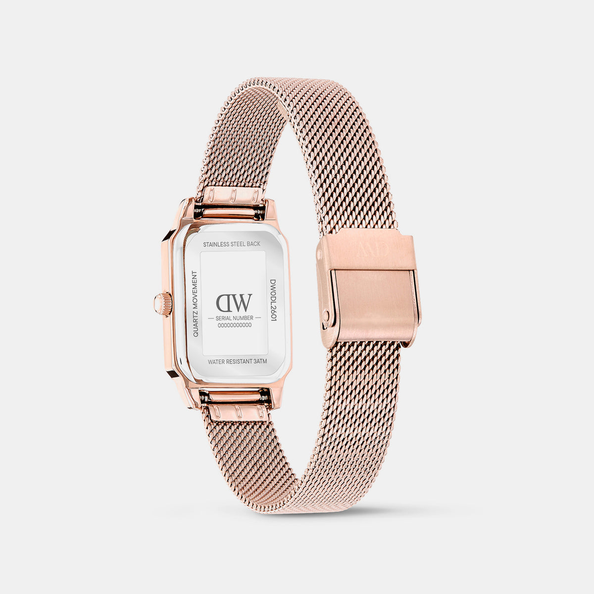 Women Quartz Rose Gold Dial Analog Mesh Watch DW0DL2601