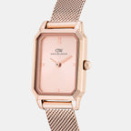Women Quartz Rose Gold Dial Analog Mesh Watch DW0DL2601