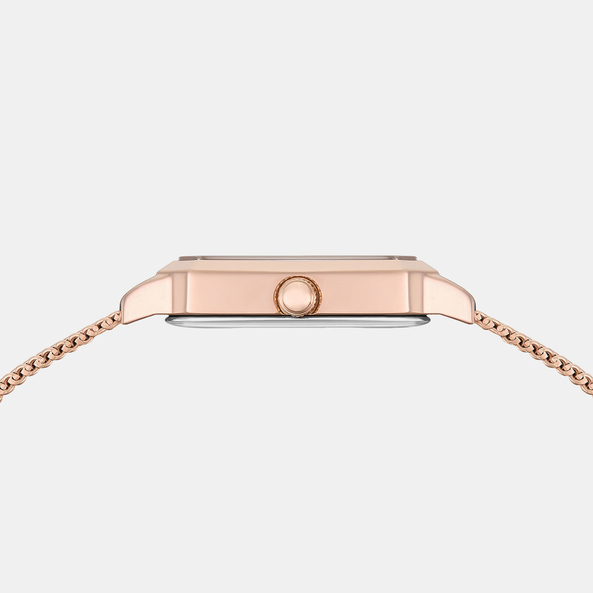 Women Quartz Rose Gold Dial Analog Mesh Watch DW0DL2601