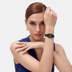 Women Quartz Black Dial Analog Stainless Steel Watch DW0DL2602
