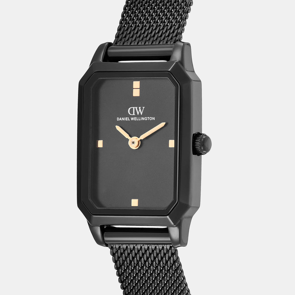 Women Quartz Black Dial Analog Stainless Steel Watch DW0DL2602