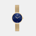 Women Quartz Blue Dial Analog Stainless Steel Watch DW0DL2700