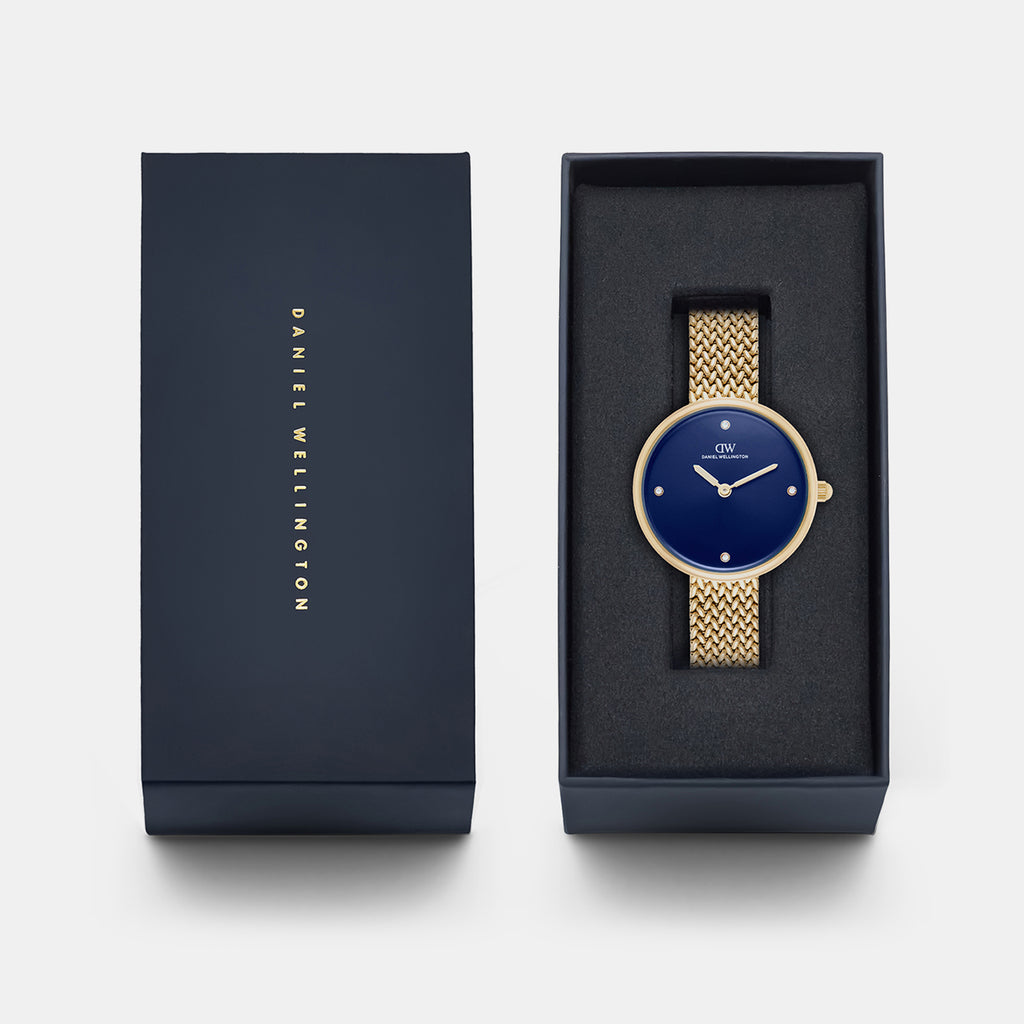 Women Quartz Blue Dial Analog Stainless Steel Watch DW0DL2700