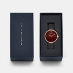 Women Quartz Burgundy Dial Analog Stainless Steel Watch DW0DL2702