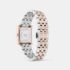 Women Quartz Silver Dial Analog Stainless Steel Watch DW0DL2800