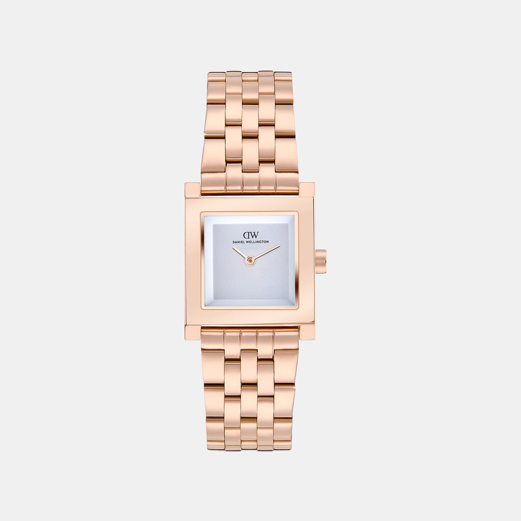 Women Quartz Silver Dial Analog Stainless Steel Watch DW0DL2801