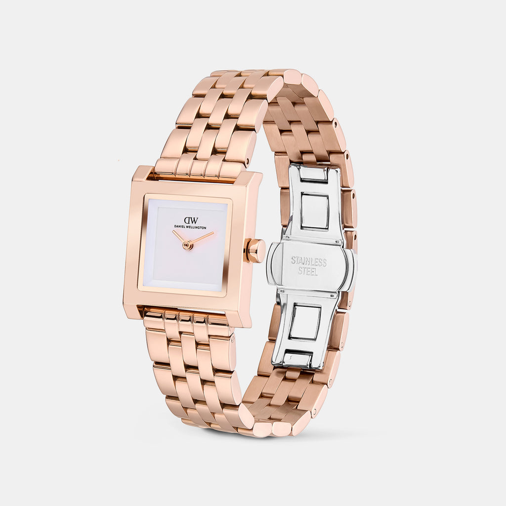 Women Quartz Silver Dial Analog Stainless Steel Watch DW0DL2801