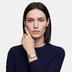 Women Quartz Silver Dial Analog Stainless Steel Watch DW0DL2900