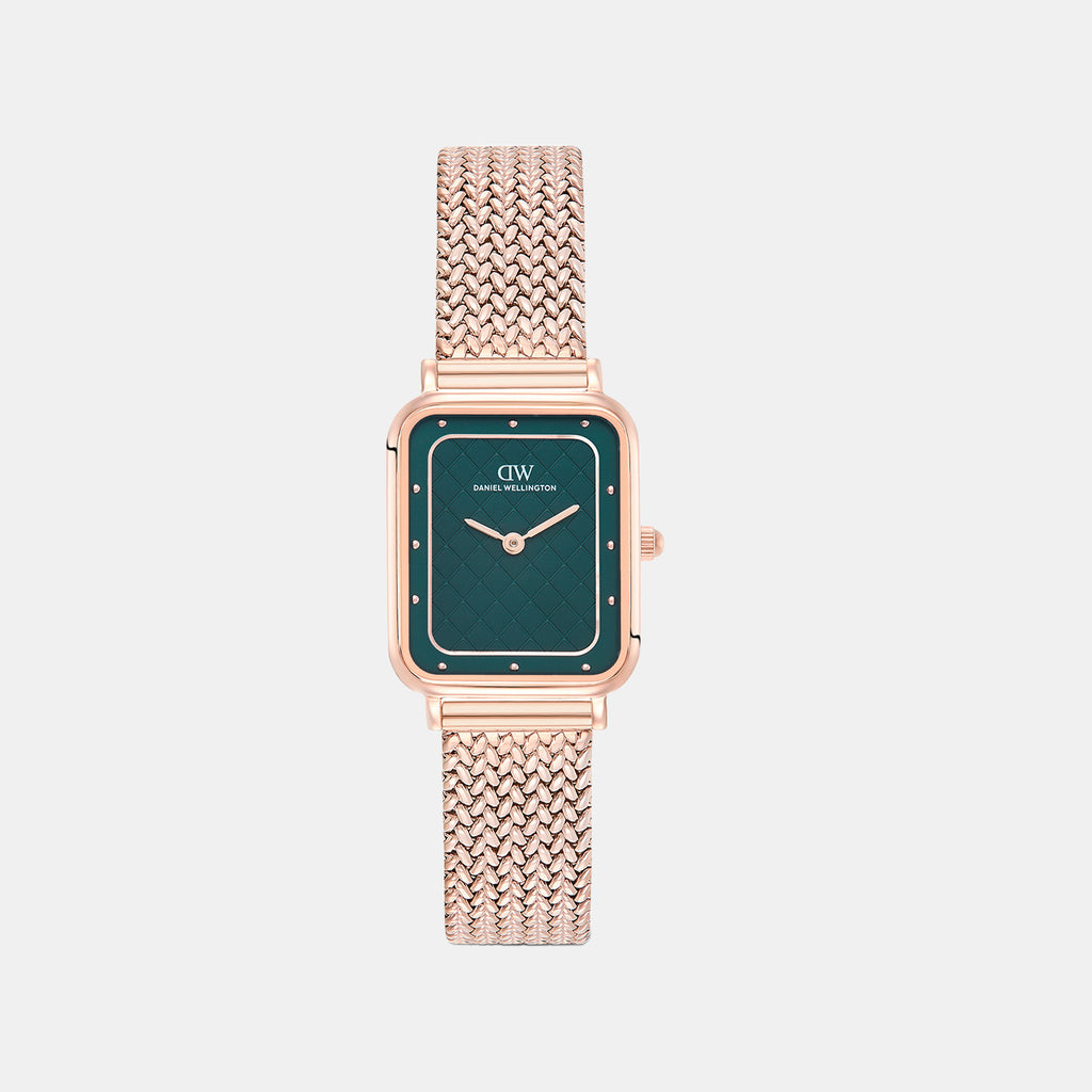 Women Quartz Green Dial Analog Stainless Steel Watch DW0DL2901