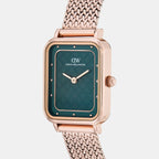 Women Quartz Green Dial Analog Stainless Steel Watch DW0DL2901